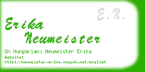 erika neumeister business card